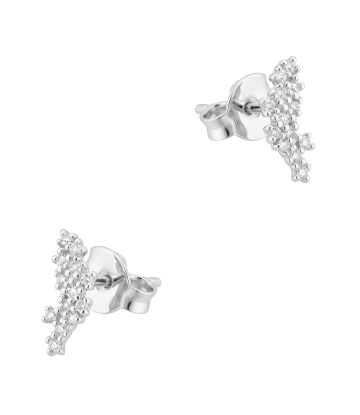 Shining Crystal Silver Stud Earring STS-6471